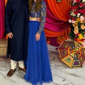 Asos crop top and lehenga set